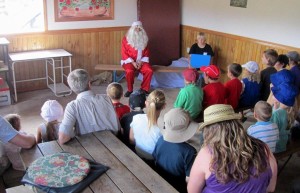 Santa in the Hut